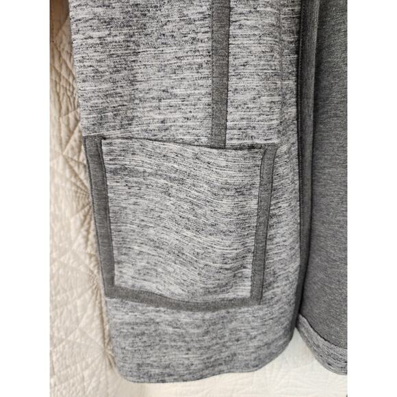 Kensie Womens Knit Jacket Pockets No Closure Heather Gray Size Large - Picture 2 of 7